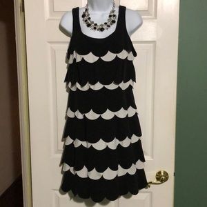 Black  and white dress